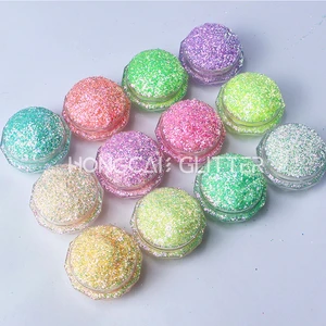 Iridescent Wholesale Glitter Powder Bulk Polyester rainbow pink Color Fine Glitter Sequins for Party Decorations