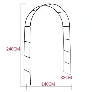 High Assemble Freely Metal Pergola Arbor Garden Steel Arbor Arch for Bridal Party Decoration