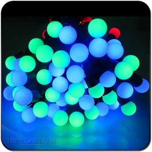 Backyard LED ball string light for wedding backdrop