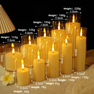 Flameless LED Electronic Candle Lights for Wedding Hotel Christmas Decorations