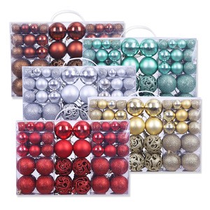 100pcs set ball family Christmas ball decorations Christmas tree pendants