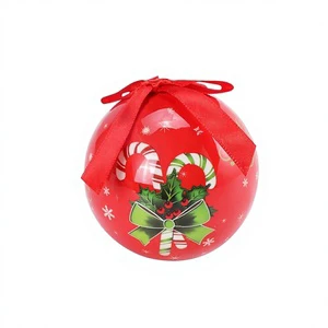 New Style Decoupage Hot-Selling Handmade Christmas Balls Snowflake Christmas Tree Decoration Individually Printing None Model 75