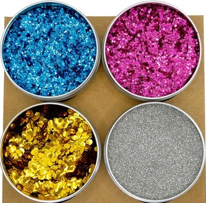 Wholesale 100 G Gorgeous Eco-Friendly Biodegradable Glitter Cosmetic Face Glitter Powder for Nail Art