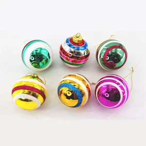 Popular Style Christmas Colorful Glass Balls Ornaments Set Festival Home Party Decoration Xmas Glass Ball Hanging Ornaments
