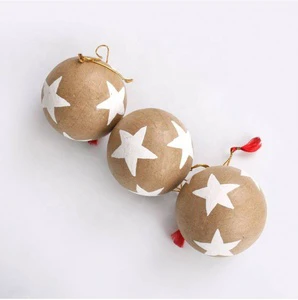 High Quality Handmade Fireproof Christmas Ball Ornaments Custom Size for Indoor/Outdoor Family Tree Decoration and Gifts DJENA