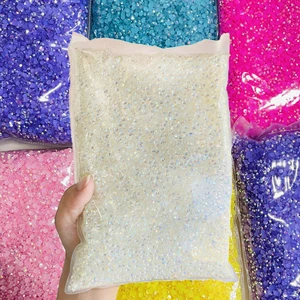 Non Hotfix Flatback Jelly Solid White Resin Rhinestones Wholesale Big Package 2mm 3mm 4mm 5mm 6mm For DIY Crafts