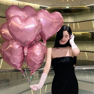 Balloons Love Red Heart Balloon Good Happy Birthday Foil Ballons Wedding Valentine's Day Decor Globos