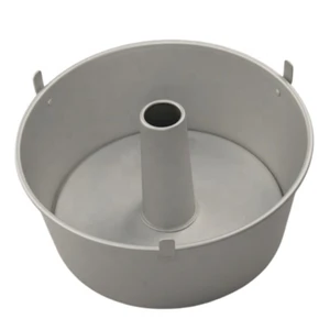 9.5 Inch (25cm) Aluminum Angel Food Cake Pan With Removable Bottom And Feet, Chiffon Cake Mold