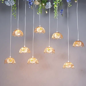 New Wedding Venue Layout Suspended Ceiling Wedding Props 10 Heads Luminous Umbrella Chandelier Wedding Props