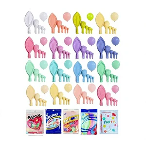Glossy Latex Round Party Balloons in Pastel Colors (5 10 12 18 Inches Thick) for Easter Celebrations