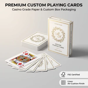 Personalized Wedding Favors Custom Packaging Paper Playing Cards With Gift Box