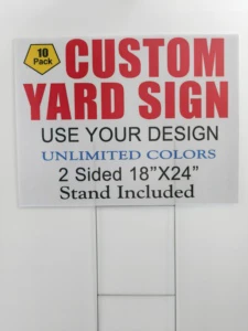 Waterproof Temporary Outdoor Business Signs - Sturdy Steel Frames With Quick Outdoor Setup - For Backyard Graduation Celebration