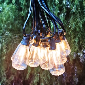 ST38 E12 IP44 Waterproof Assembly LED String Light 10m 15m 20m Festoon Light Outdoor Camping Party Wedding Event Decorative