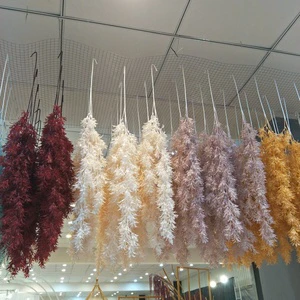Wholesale Long Stem Wedding Ceiling Hanging Flower High Simulation White Artificial Flowers Decoration Ceiling