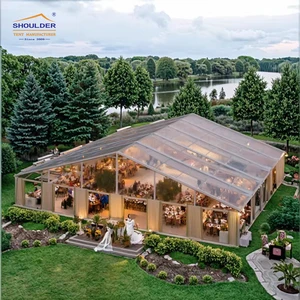 500 1000 People Large Capacity Luxury Aluminum Wedding Tent Church Event Party Tents With Lining Flooring Decoration Accessories