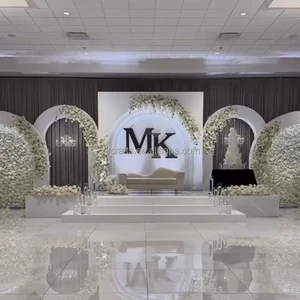 ZKAI Factory Price Wedding White 8FT Arch Kit Wedding Backdrop Stand Frame for Events Wedding 2026
