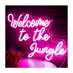 Custom Eco-friendly Transparent Acrylic Neon Signs Luminous Welcome Wedding Bride to Be Sign for Car & Companies