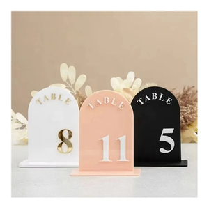 Custom Acrylic Table Numbers Wedding Sign Wedding Table Number Wedding Centerpieces Decorations Place Cards