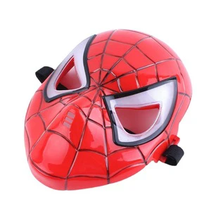 Wholesale 2023 Party Mask Led Flashing Spider Man Mask Light up Costume