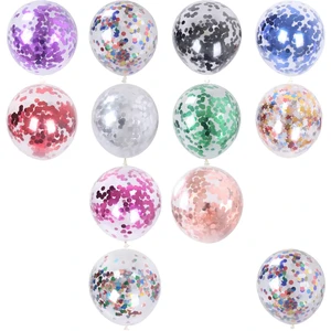 Confetti Round Latex Balloons Colorful Sequin Customized Acceptable for Advertisement Birthday Party Wedding Decoration