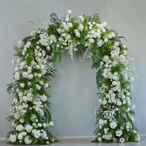 Factory Custom Wedding Arch White Flower Wedding Backdrop Flower Arch Arrangement Wedding Decoration