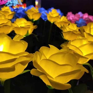 Wedding Props Decorate Light Rose Spike Light Wedding Centerpiece Big Rose Lamp