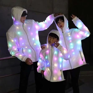 Bundy Cool New LED Glitter Bar Clothing Set Colorful and Light-Emitting for Parties with Lights and Caps Included