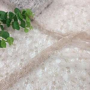 Sparkly Glamorous Glitter Sequin Multi-Color Lace Fabric for Wedding Dress Evening Wear Craft Party Dress Home Decor Textiles