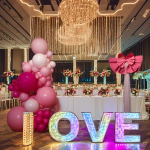 3D Lighted Neon Light 'Love' Marquee Sign for Weddings Car Companies Hospitals-Wedding Decor