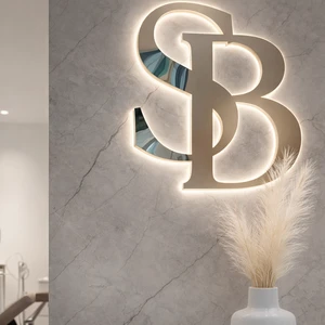 Fast Delivery 3D LOGO Signage Metal Custom Led Sign LED Illuminated Wall Logo Signage Beauty SPA Salon Studio LED Letter Sign