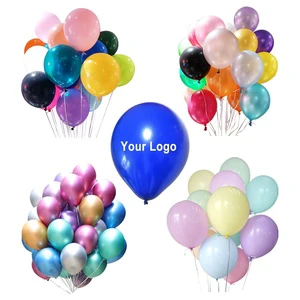 Happy Birthday Wedding Party Decorations Ballon Chrome Metallic Macaron Pastel Matte Pearl Color Air Helium Latex Balloon