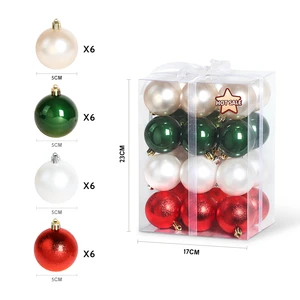 SHUANGYUAN Christmas Ball Ornaments Handmade Plastic Ball for Tree Hanging Decoration