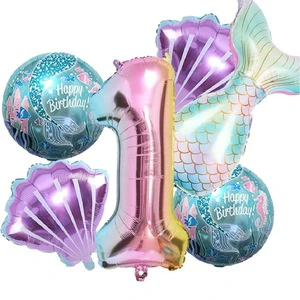 32 Inches Party Decoration Aluminum Film Balloons Foil Banner Balloons Happy Birthday Letter Foil Balloon Party Supplier