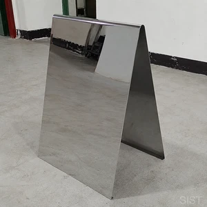 Advertising Board Stainless Mirrored A-Frame Sign Advertise For Outdoor Steel Stainless Sign No Letter Blank Decorate Advertise