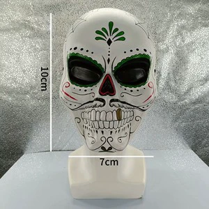 High Quality Plastic Horror Ghostface Halloween Mask 25x16cm Scary Adult Party Custom Design