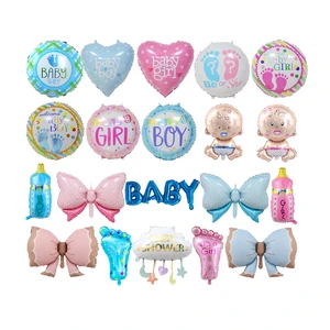 Baby Cartoon Aluminum Film Mylar Balloons Happy Birthday Balloon Baby Shower Kids Birthday Party Decor Foil Balloons Supplies