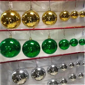 Indoor and Outdoor Holiday Christmas Tree Window Decoration 30CM- 90CM Colored Plastic Christmas Balls.