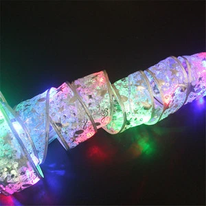 LED Copper Wire Ribbon Light String Outdoor String Lights Night Light Lamp for Bedroom Wedding Party Decoration