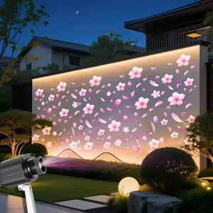 Love Like the Falling Petals LED Projection Light Romantic Wedding Decoration Lamp