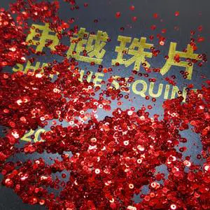 Sparkly Red Sequins for DIY Projects, Clothing Embellishment, and Decoration