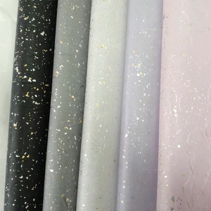 BOPP Film Laminated With Shiny Metallic Sparks Embedded Waterproof Flower Wrapping Paper 60cm X 5m