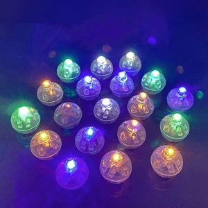 Mini Handmade LED Colorful Glowing Ball Light Small Flash Balloon Decoration for Parties Colorful Ball Light Toy Accessories
