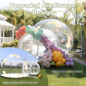 Customizable Transparent PVC Bubble House Round Top Inflatable Bubble Domes Balloons Tents For Indoor & Outdoor Weddings