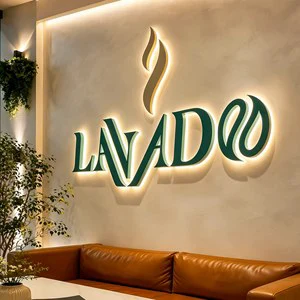 Laser Cutting Metal Wall Logo Custom Sign Business Sign For Company Logo And Reception Signs Salon Sign