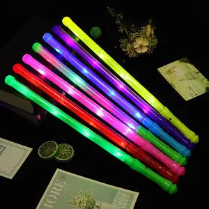 Led Flashing Changing Cheers Glitter Stick Concert Christmas Children Glow Sticks Birthday Wedding Party Supplies Glowing
