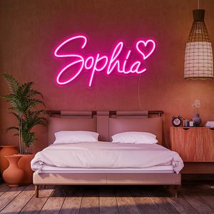 Custom Neon Logo NO MOQ Dropshipping LED Light Neon Sign For Bedroom Living Room Decor Gift