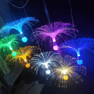 LED Little Elf Fiber Optic Jellyfish Lamp IP65 Waterproof Outdoor Wedding Ceiling Hanging Colorful Decorative Light