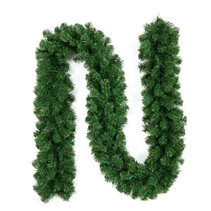 270cm/9ft Pine Garland With Cones & Berries Indoor/Outdoor Fire-Resistant Custom Length Wholesale MOQ 100