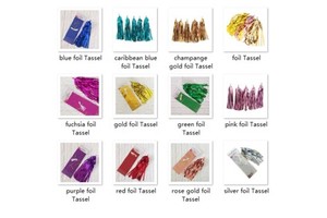 Christmas Birthday Wedding Party Decoration Strips Tissue Hanging Banner Decor Colorful Golden Paper And Foil Tassel For Balloon