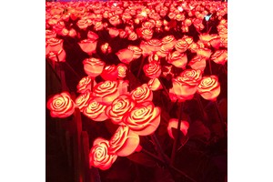 Indoor/Outdoor IP65 Waterproof LED Wedding Lantern Decoration Rose Landscape Lamp White Light CE ROHS